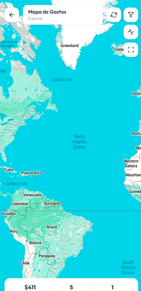 Mapa de Gastos en KUENTAS